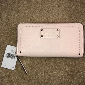 NWT Kate spade light pink wallet